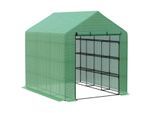 4goodz Foliekas loopkas met 6 planken 244x180x210 cm