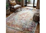 Muratap Picasso keshan vintage vloerkleed multi / beige laagpolig- 240x340