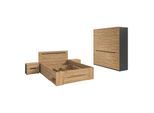 Furnilux Slaapkamer-set met bed-kasten-combinatie 4-delige set in modern design