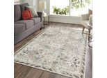 Muratap Nostalgia oriental vintage rechthoek laagpolig vloerkleed wasbaar anti-slip woonkamer slaapkamer multi 160x230 cm