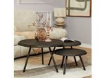 Starfurn salontafel ohio black 70 cm- set van 3