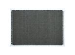 Velaar Outlet vloerkleed flocus 100% wol effen antraciet platgeweven modern