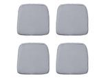 Madison zitkussen wicker panama light grey ca. 48x48 cm set van 4