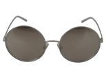 Dolce & Gabbana verzilverde ronde grijze le nses dames zonnebril