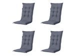 Madison kussen hoge rug manchester - 123x50x7cm set van 4