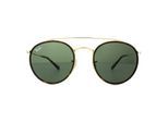 Ray-Ban Zonnebril Ronde Dubbele Brug 3647n 001 Goud Groen