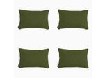 Madison sierkussen moss green canvas eco+ ca. set van 4