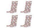 Madison kussen hoge rug blaze - 123x50x5cm set van 4