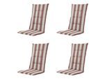 Madison kussen hoge rug amora - 123x50x5cm set van 4