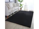 Muratap Pouffy fluffy hoogpolig vloerkleed uni kleur - woonkamer tapijt
