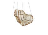 Van der Leeden Rotan hangstoel fly (l)66 x (b)65 x (h)49 cm steel wire