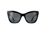 Versace VE4417U 535887 zwart patroon donkergrijze zonnebril