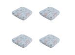 Madison zitkussen wicker donna azure canvas eco+ ca. 48x48 cm set van 4