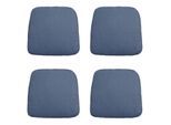 Madison zitkussen wicker panama safier blue ca. 48x48 cm set van 4