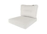 Kopu ® melan hoogwaardige loungekussen-set zit en rug 60 cm creme