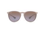 Ray-Ban Zonnebril Erika 4171 600068 Donker Rubberen Zand Bruin Verloop