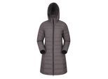 Mountain Warehouse Dames/Dames Furnace Down Gewatteerd jack met lange mouwen (Donkergrijs)