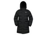 Mountain Warehouse Waterafstotende gewatteerde longline jas voor kinderen/Kinderen (Zwart)