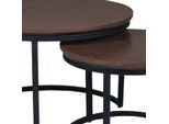 Starfurn salontafel otik walnut oak 70 cm set van 2