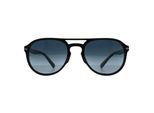 Persol Aviator Unisex Zwart Blauw Verloop Gepolariseerde Zonnebril