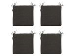 Madison zitkussen dark grey canvas eco+ ca. set van 4