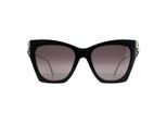 Alexander McQueen Cat Eye Dames Zwart Silver Grijs Gradient AM0375S