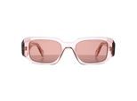 Prada PR17WS 19Q10D transparante perzik lichtbruine zonnebril