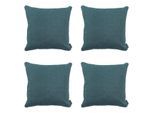 Madison sierkussen sea blue canvas eco+ ca. set van 4