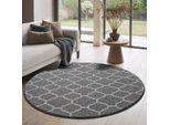 Muratap Rond boho klasik | laagpolig vloerkleed | modern tapijt | woonkamer, slaapkamer