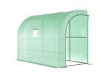 4goodz Outsunny kas, tuinkas met plastic bedekking, uv-bestendig, 3 lagen,
