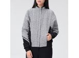 Bi-materiaal Jacquard-jas