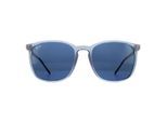 Ray-Ban Square Mannen Transparant Blauw Blauw Gradient Zonnebril