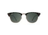 Ray-Ban Zonnebril Clubmaster 3016 125571 Spotted Grijs Groen Donker Grijs Verloop