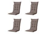 Madison kussen hoge rug manchester - 123x50x7cm set van 4