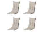 Madison kussen hoge rug panama - 123x50x5cm set van 4