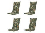 Madison kussen hoge rug julliete - 123x50x5cm set van 4