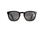 Saint Laurent Round Unisex Zwart Smoke SL28