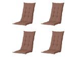 Madison kussen hoge rug panama - 123x50x5cm set van 4