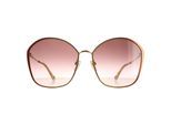 Chloe Square dames donkerbruine goud bruin gradiënt ch0015s