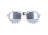 Moncler ML0046 26C kristal zilver grijs zilver spiegel zonnebril