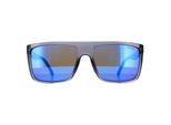 Carrera Rectangle Mens Grey Blue Mirror Sonnenbrille