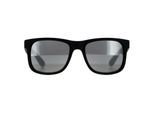 Ray-Ban Zonnebril Justin 4165 622/6G Rubber Zwart Grijze Spiegel