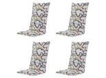 Madison kussen hoge rug blaze - 123x50x5cm set van 4