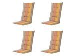 Madison kussen hoge rug nox - 123x50x5cm set van 4