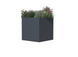 Westmann Talus s metalen plantenbak met bodem 50x50x50 cm