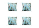 Madison sierkussen grasse aqua ca. set van 4