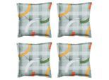 Madison zitkussen tess orange ca. set van 4