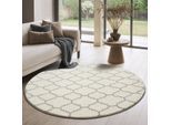 Muratap Rond boho klasik | laagpolig vloerkleed | modern tapijt | woonkamer, slaapkamer
