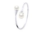YOU & ME Armband Süßwasserperle 11-12 mm Weiß 925