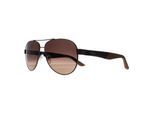 Salvatore Ferragamo Aviator Heren Mat Donker Ruthenium Grijs Bruin Kleurverloop SF275S